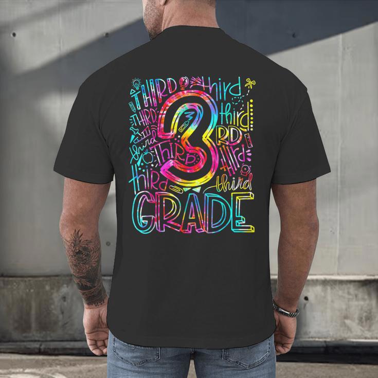 3rd Grade Typography Team Third Grade Teacher Back To School Men's Back Print T-Shirt, gift for family, gift for coworker 3rd Grade Typography Team Third Grade Teacher Back To School Men's Back Print T-Shirt, gift for family, gift for coworker