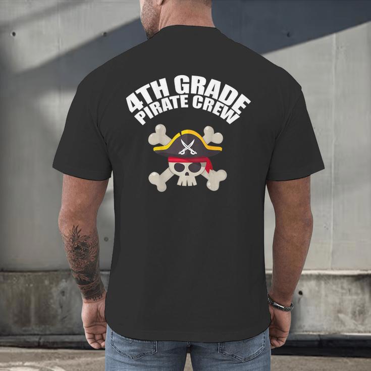 4th Grade Pirate Crew Halloween Costume Cool Teacher Student Men's Back Print T-Shirt, gift for family, gift for coworker 4th Grade Pirate Crew Halloween Costume Cool Teacher Student Men's Back Print T-Shirt, gift for family, gift for coworker