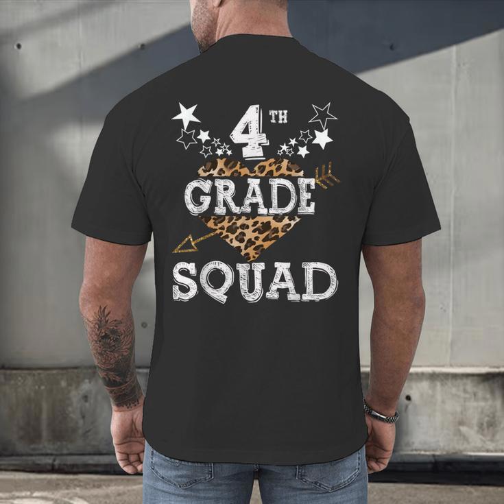 4th Grade Squad Star Team Leopard Teacher Crew Student Men Women Girls Kids Men's Back Print T-Shirt, gift for family, gift for coworker 4th Grade Squad Star Team Leopard Teacher Crew Student Men Women Girls Kids Men's Back Print T-Shirt, gift for family, gift for coworker