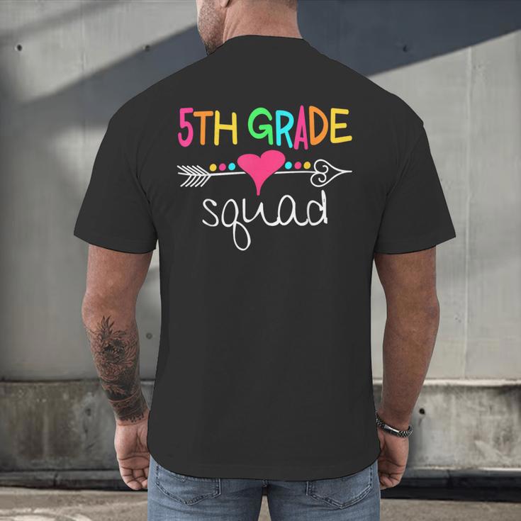 5th Grade Squad Fifth Teacher Student Team Back To School Men's Back Print T-Shirt, gift for family, gift for coworker 5th Grade Squad Fifth Teacher Student Team Back To School Men's Back Print T-Shirt, gift for family, gift for coworker