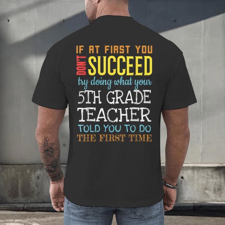 5th Grade Teacher Appreciation Men's Back Print T-Shirt, gift for family, gift for coworker 5th Grade Teacher Appreciation Men's Back Print T-Shirt, gift for family, gift for coworker