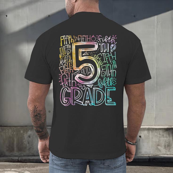 5th Grade Typography Team Fifth Grade Teacher Back To School Men's Back Print T-Shirt, gift for family, gift for coworker 5th Grade Typography Team Fifth Grade Teacher Back To School Men's Back Print T-Shirt, gift for family, gift for coworker