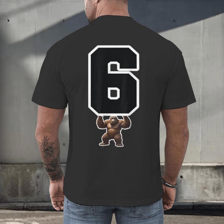 6 7 Matching Teachers Halloween Costume Gorilla Men's Back Print T-Shirt, gift for family, gift for coworker