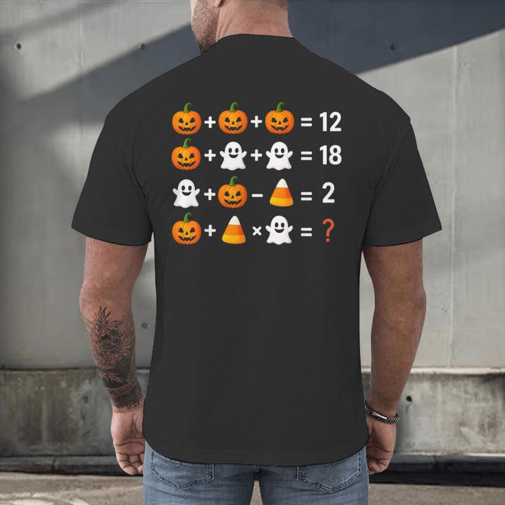6 7 Meme 67 Halloween Order Of Operations Math Teacher Men's Back Print T-Shirt, gift for family, gift for coworker
