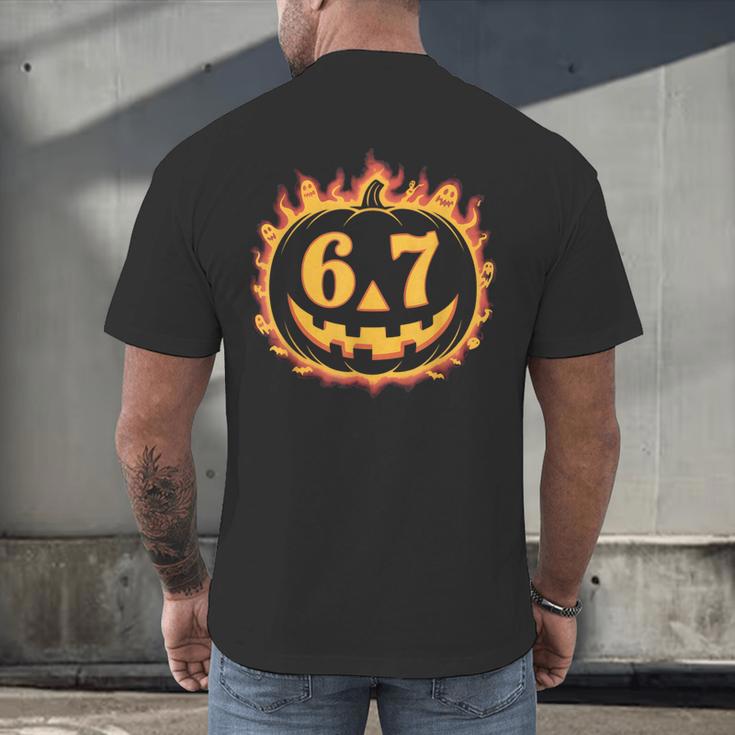 6 7 Meme Halloween Pumpkin Costume For Student Teacher Men's Back Print T-Shirt, gift for family, gift for coworker 6 7 Meme Halloween Pumpkin Costume For Student Teacher Men's Back Print T-Shirt, gift for family, gift for coworker