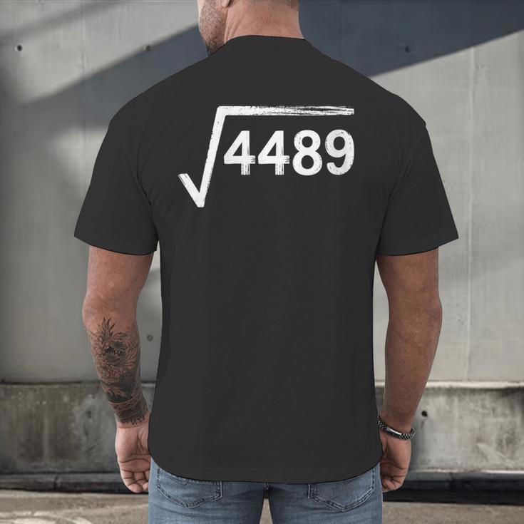 67 Meme Math Teacher Square Root 4489 Men's Back Print T-Shirt, gift for family, gift for coworker 67 Meme Math Teacher Square Root 4489 Men's Back Print T-Shirt, gift for family, gift for coworker