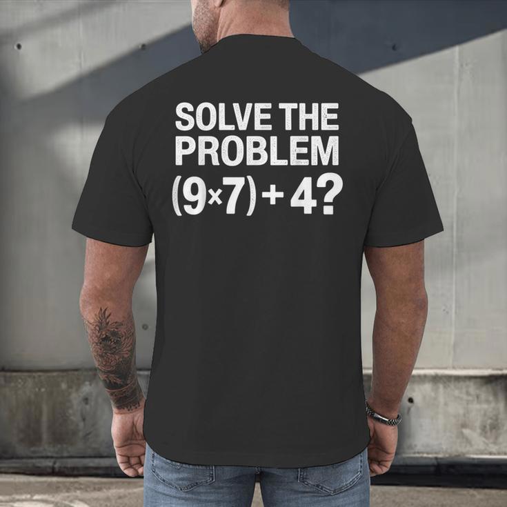 67 Meme PEMDAS Math Teacher Brainrot Elementary Joke Men's Back Print T-Shirt, gift for family, gift for coworker