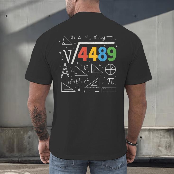 67 Meme Square Root 4489 Slang Six Seven Math Teacher Men's Back Print T-Shirt, gift for family, gift for coworker 67 Meme Square Root 4489 Slang Six Seven Math Teacher Men's Back Print T-Shirt, gift for family, gift for coworker