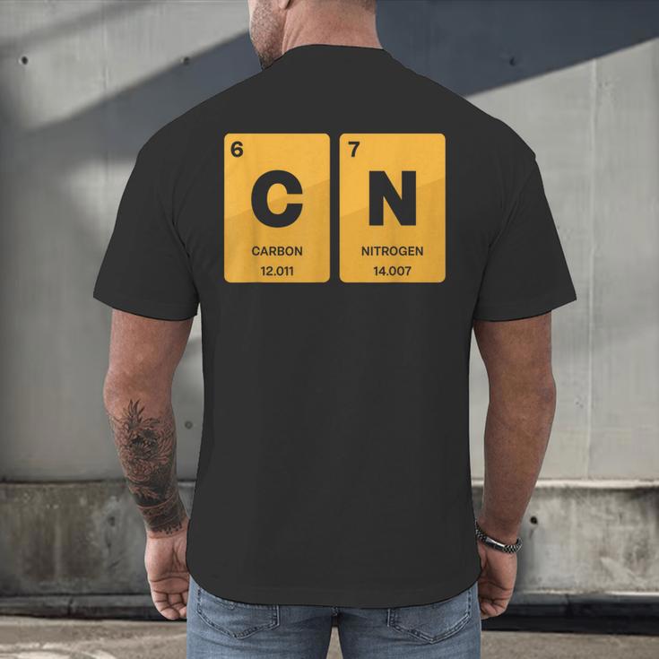 67 Meme Teacher Science Periodic Table Retro Vintage Men's Back Print T-Shirt, gift for family, gift for coworker