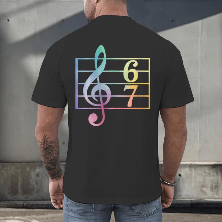 67 Music Meme Slang Six Seven Music Teacher Musician Men's Back Print T-Shirt, gift for family, gift for coworker 67 Music Meme Slang Six Seven Music Teacher Musician Men's Back Print T-Shirt, gift for family, gift for coworker