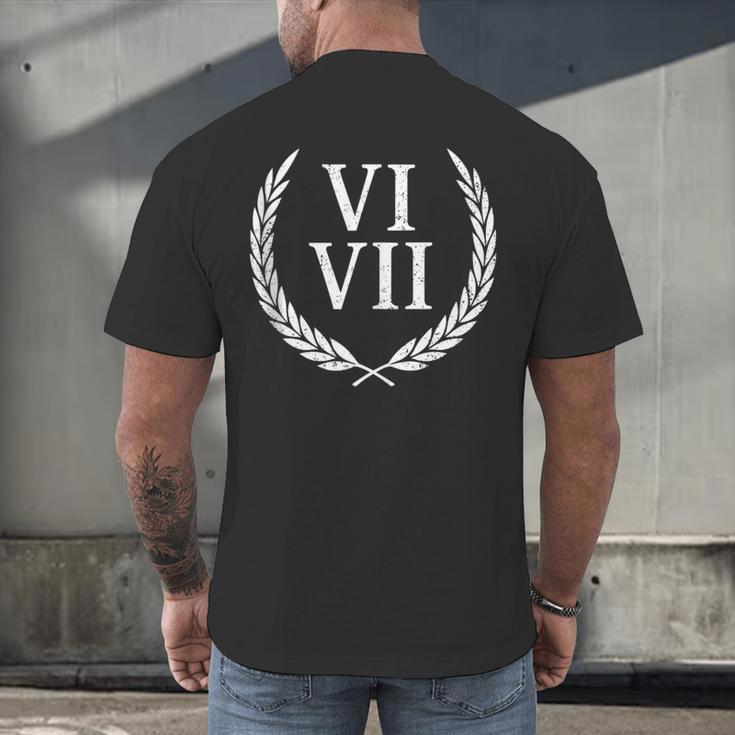 67 Roman Numerals Meme History Teacher Vintage History Men's Back Print T-Shirt, gift for family, gift for coworker 67 Roman Numerals Meme History Teacher Vintage History Men's Back Print T-Shirt, gift for family, gift for coworker