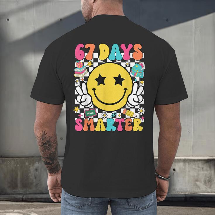 67th Day Of School Shirt 67 Days Smarter Teacher Boy Girls Men's Back Print T-Shirt, gift for family, gift for coworker 67th Day Of School Shirt 67 Days Smarter Teacher Boy Girls Men's Back Print T-Shirt, gift for family, gift for coworker