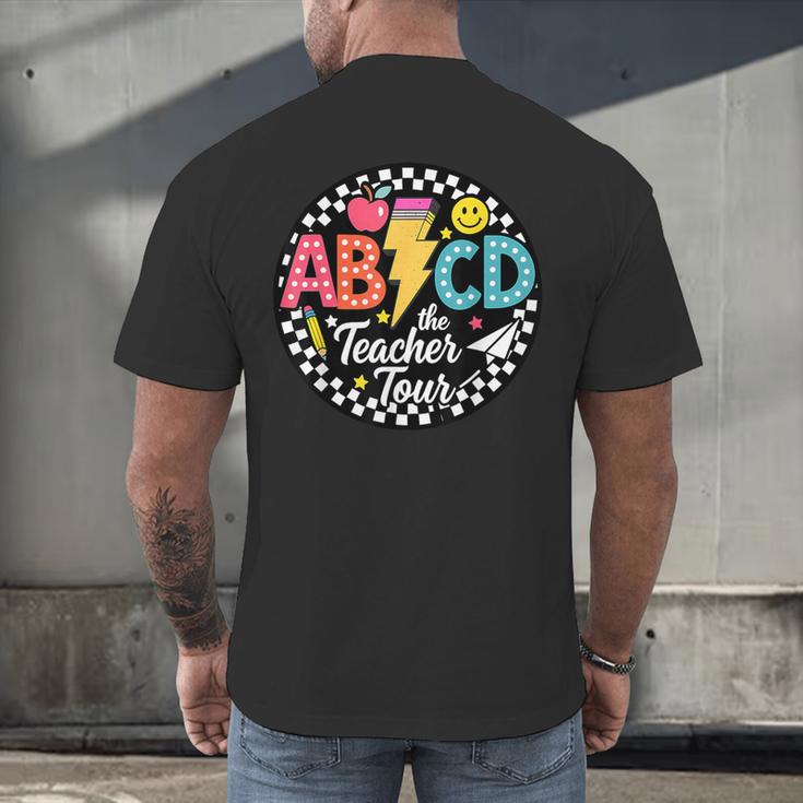ABCD The Teacher Tour Back To School First Day Of School Men's Back Print T-Shirt, gift for family, gift for coworker ABCD The Teacher Tour Back To School First Day Of School Men's Back Print T-Shirt, gift for family, gift for coworker