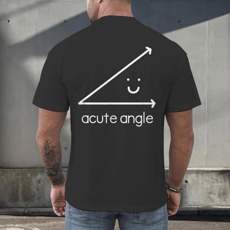 Acute Angle Cute Math Teacher Men's Back Print T-Shirt, gift for family, gift for coworker Acute Angle Cute Math Teacher Men's Back Print T-Shirt, gift for family, gift for coworker