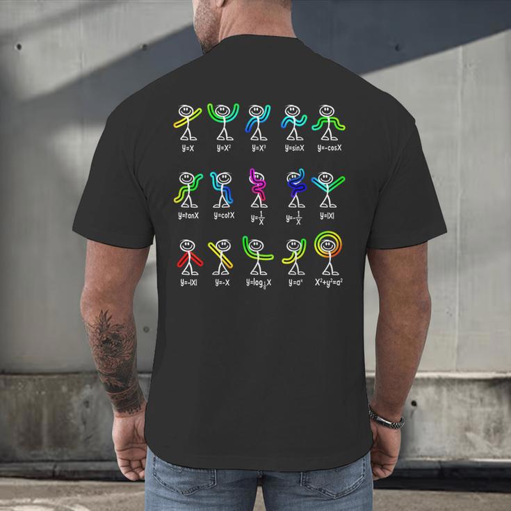 Algebra Dance Function Math Teacher Geek Idea Men's Back Print T-Shirt, gift for family, gift for coworker