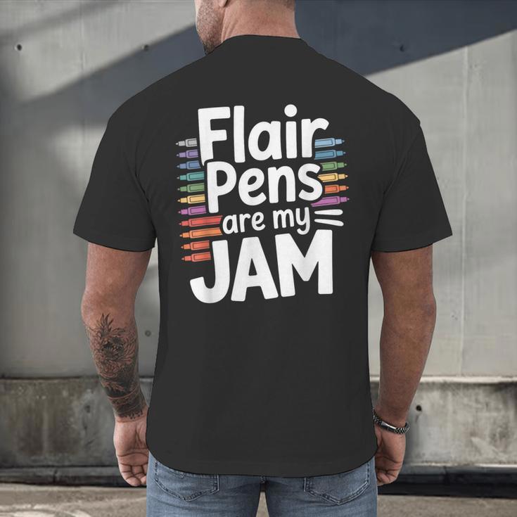 Back To School Teacher Flair Pens Are My Jam Men's Back Print T-Shirt, gift for family, gift for coworker Back To School Teacher Flair Pens Are My Jam Men's Back Print T-Shirt, gift for family, gift for coworker