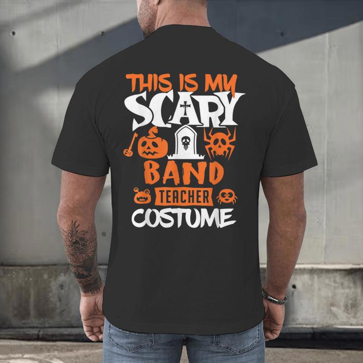 Band Teacher Halloween Shirt Costume School Marching Band For Men Women Men's Back Print T-Shirt, gift for family, gift for coworker