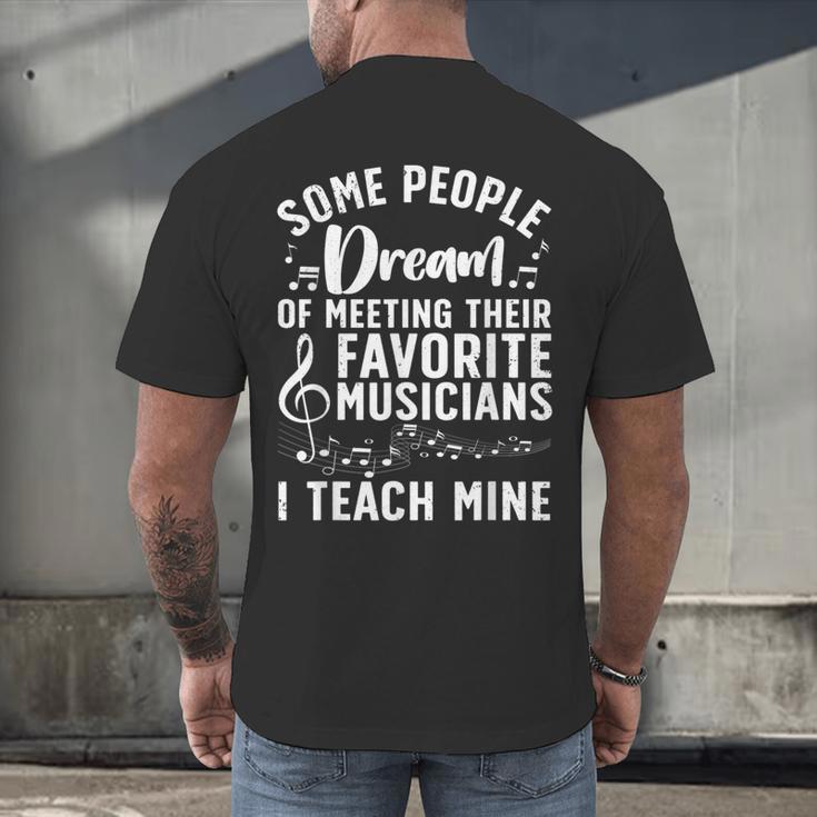 Best Music Teacher For Men Women Musician Band Piano Teacher Men's Back Print T-Shirt, gift for family, gift for coworker