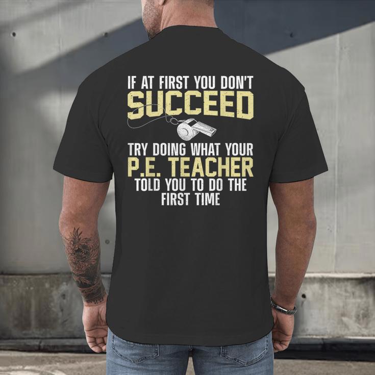 Best PE Teacher Art For Men Women Physical Education Teacher Men's Back Print T-Shirt, gift for family, gift for coworker Best PE Teacher Art For Men Women Physical Education Teacher Men's Back Print T-Shirt, gift for family, gift for coworker