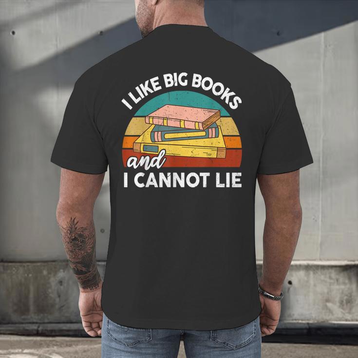 I Like Big Book Cant Lie Nerd School Librarian Teacher For Men Women Kids Men's Back Print T-Shirt, gift for family, gift for coworker I Like Big Book Cant Lie Nerd School Librarian Teacher For Men Women Kids Men's Back Print T-Shirt, gift for family, gift for coworker