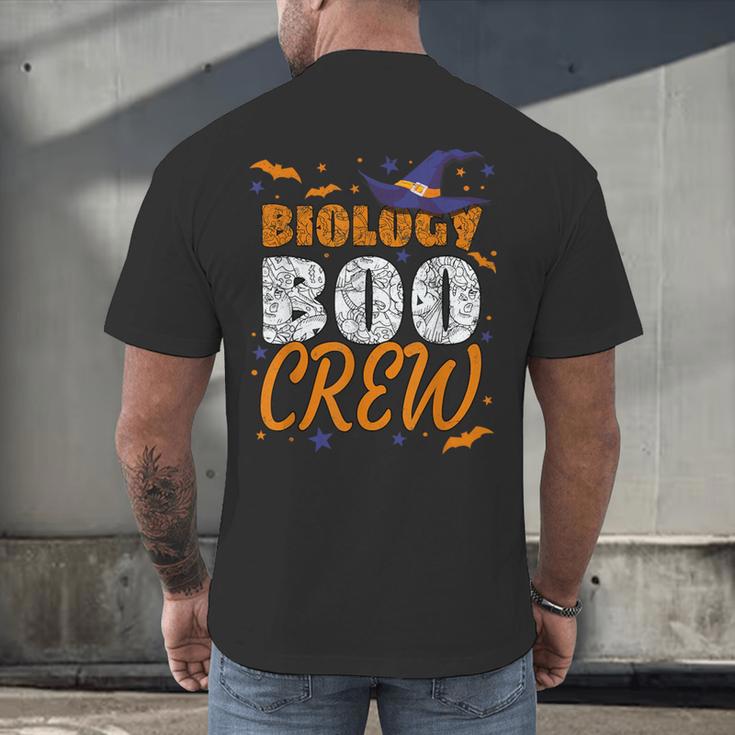 Biology Boo Crew Halloween Biology Teacher Matching For Men Women Kids Men's Back Print T-Shirt, gift for family, gift for coworker