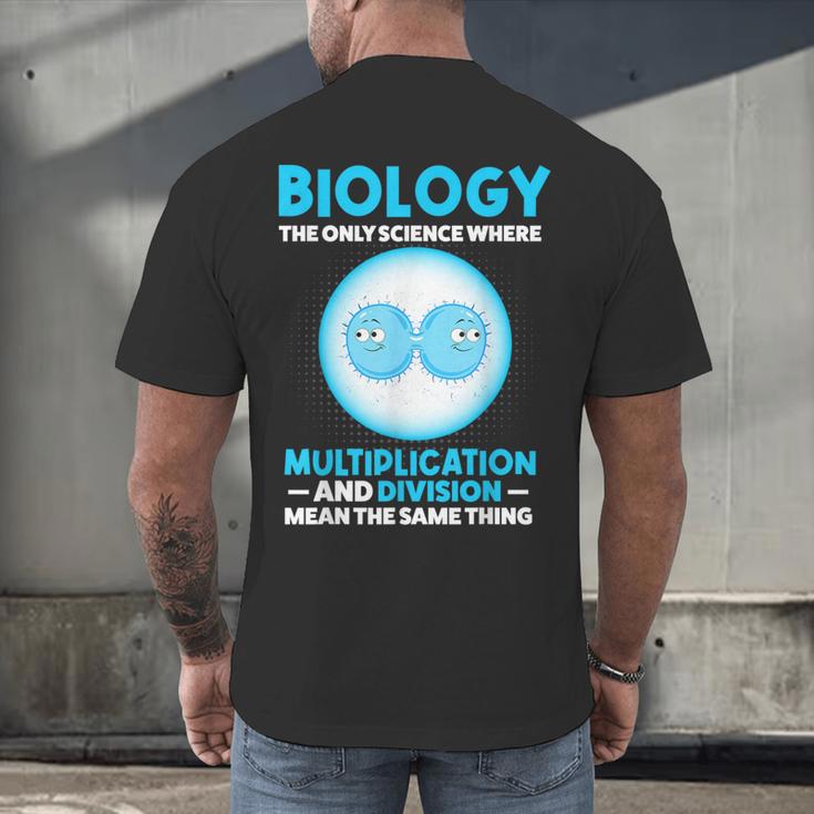 Biology Facts Science Teacher Student Biologist Men's Back Print T-Shirt, gift for family, gift for coworker Biology Facts Science Teacher Student Biologist Men's Back Print T-Shirt, gift for family, gift for coworker