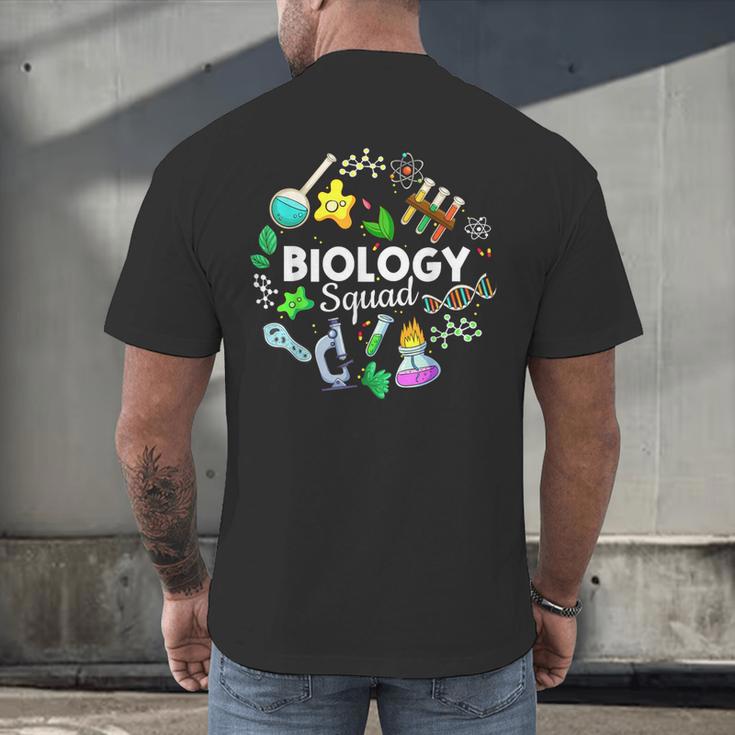 Biology Squad Science Teacher Student Biologist Men's Back Print T-Shirt, gift for family, gift for coworker Biology Squad Science Teacher Student Biologist Men's Back Print T-Shirt, gift for family, gift for coworker