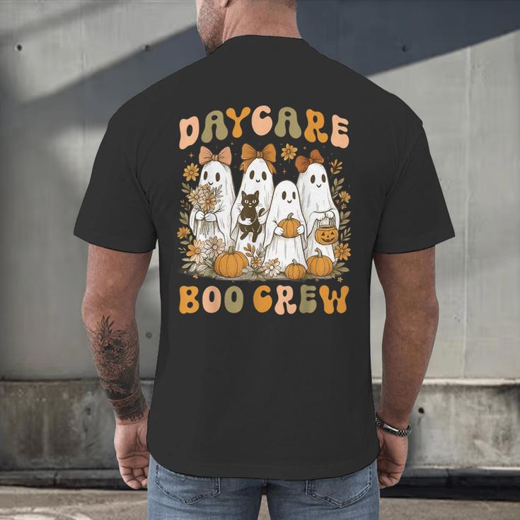 Boo Crew Daycare Teacher Matching Halloween Costume Ghost Men's Back Print T-Shirt, gift for family, gift for coworker Boo Crew Daycare Teacher Matching Halloween Costume Ghost Men's Back Print T-Shirt, gift for family, gift for coworker
