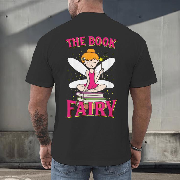 The Book Fairy Reading Teacher Librarian T-Shirt Men's Back Print T-Shirt, gift for family, gift for coworker The Book Fairy Reading Teacher Librarian T-Shirt Men's Back Print T-Shirt, gift for family, gift for coworker