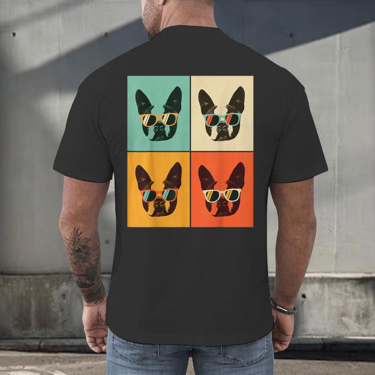 Bostie Dog Lover Boston Terrier With Sunglasses For Men Women Girls Kids Men's Back Print T-Shirt, gift for family, gift for coworker
