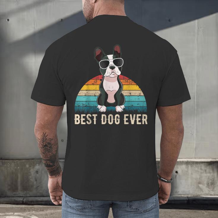Boston Terrier Boston-Bulldog For Men Women Girls Kids Men's Back Print T-Shirt, gift for family, gift for coworker