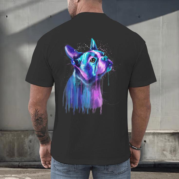Boston Terrier Dog For a Boston Terrier Mom Men's Back Print T-Shirt, gift for family, gift for coworker