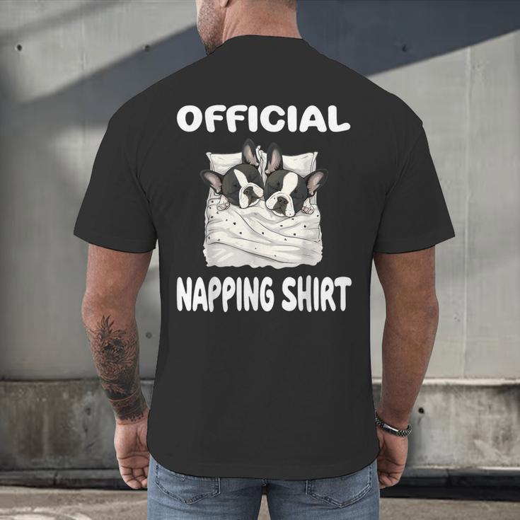 Boston Terrier Dog Official Sleepshirt Pajamas Nightgown For Men Women Kids Men's Back Print T-Shirt, gift for family, gift for coworker