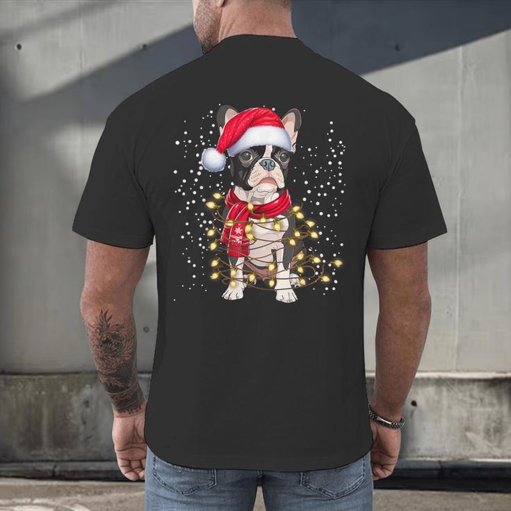 Boston Terrier Dog Ugly Christmas Dog Xmas For Men Women Kids Men's Back Print T-Shirt, gift for family, gift for coworker