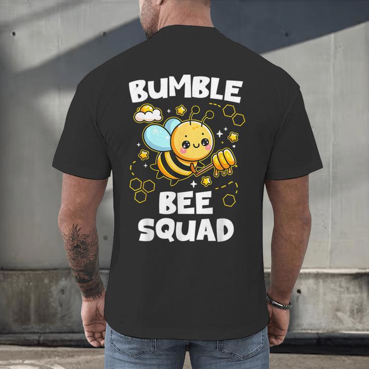 Bumble Bee Squad Honey Bumblebee Teacher Team Group Men's Back Print T-Shirt, gift for family, gift for coworker