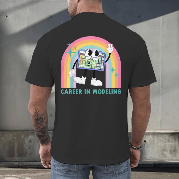 Career In Modeling AAC Teacher SLP SPED Communication Autism Men's Back Print T-Shirt, gift for family, gift for coworker Career In Modeling AAC Teacher SLP SPED Communication Autism Men's Back Print T-Shirt, gift for family, gift for coworker