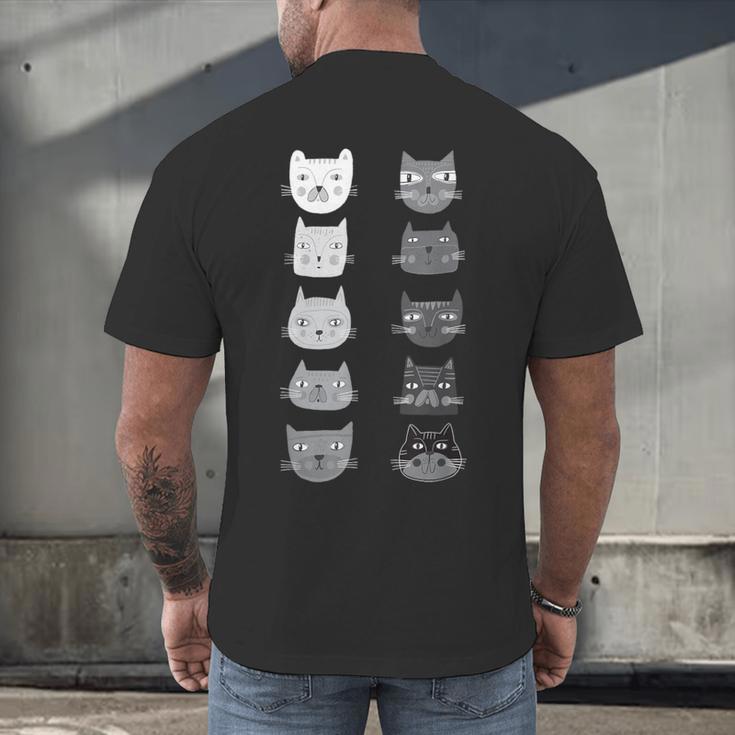 Cat Themed Artist Value Scale Educational Art Teacher Men's Back Print T-Shirt, gift for family, gift for coworker Cat Themed Artist Value Scale Educational Art Teacher Men's Back Print T-Shirt, gift for family, gift for coworker