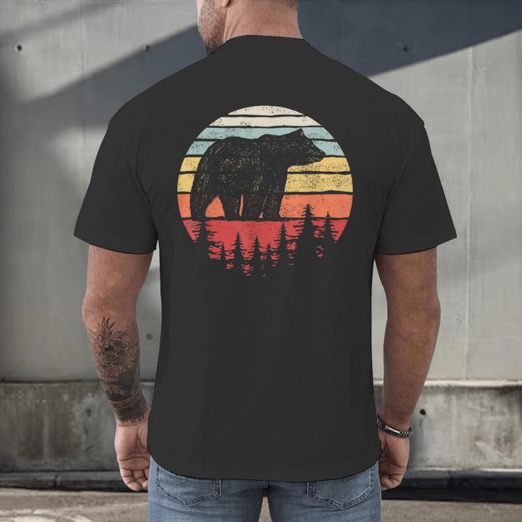 Catch Some Rays Vintage Retro Grizzly Bear Men's Back Print T-Shirt, gift for family, gift for coworker