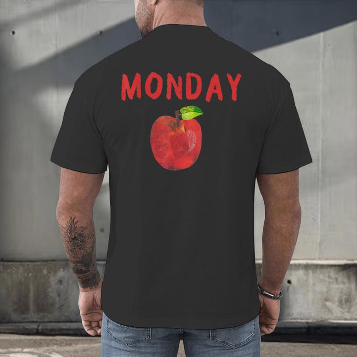Caterpillar Friday Fruit Kindergarten Teacher Men Women Kids Men's Back Print T-Shirt, gift for family, gift for coworker Caterpillar Friday Fruit Kindergarten Teacher Men Women Kids Men's Back Print T-Shirt, gift for family, gift for coworker