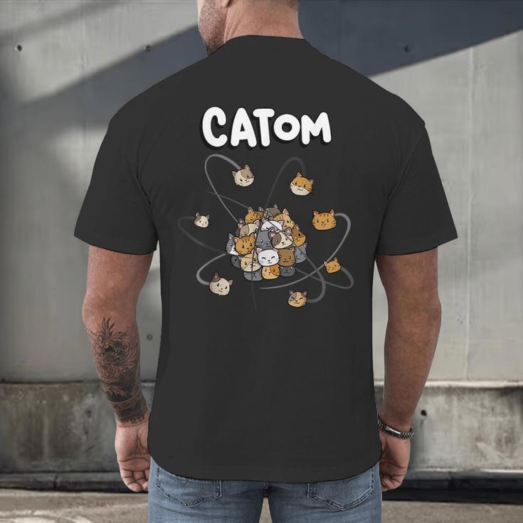 Catom Science Teacher Chemistry Lover Physics School Cat Men's Back Print T-Shirt, gift for family, gift for coworker Catom Science Teacher Chemistry Lover Physics School Cat Men's Back Print T-Shirt, gift for family, gift for coworker