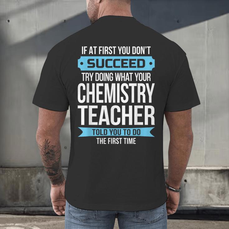 Chemistry Teacher Appreciation Men Women T-Shirt Men's Back Print T-Shirt, gift for family, gift for coworker