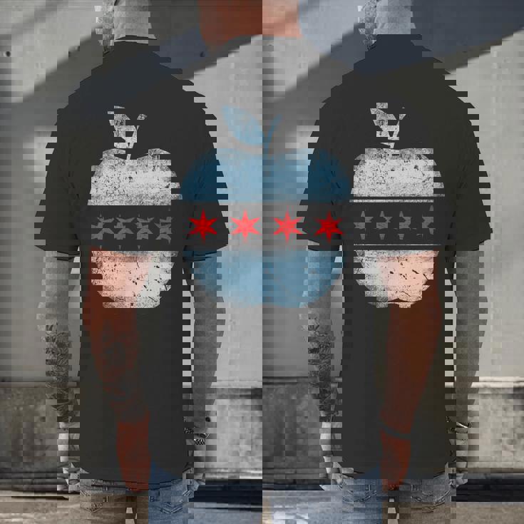 Chicago Flag Teacher School Cute Men&#x27;s Back Print T-Shirt, gift for family, gift for coworker