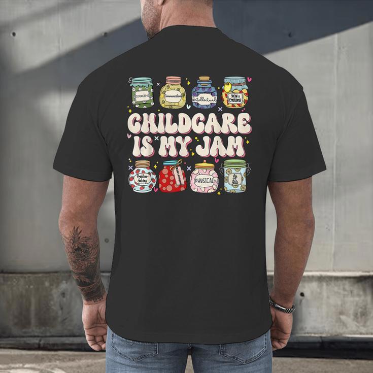 Childcare Is My Jam Child Care Teacher School Psychologist Men's Back Print T-Shirt, gift for family, gift for coworker Childcare Is My Jam Child Care Teacher School Psychologist Men's Back Print T-Shirt, gift for family, gift for coworker