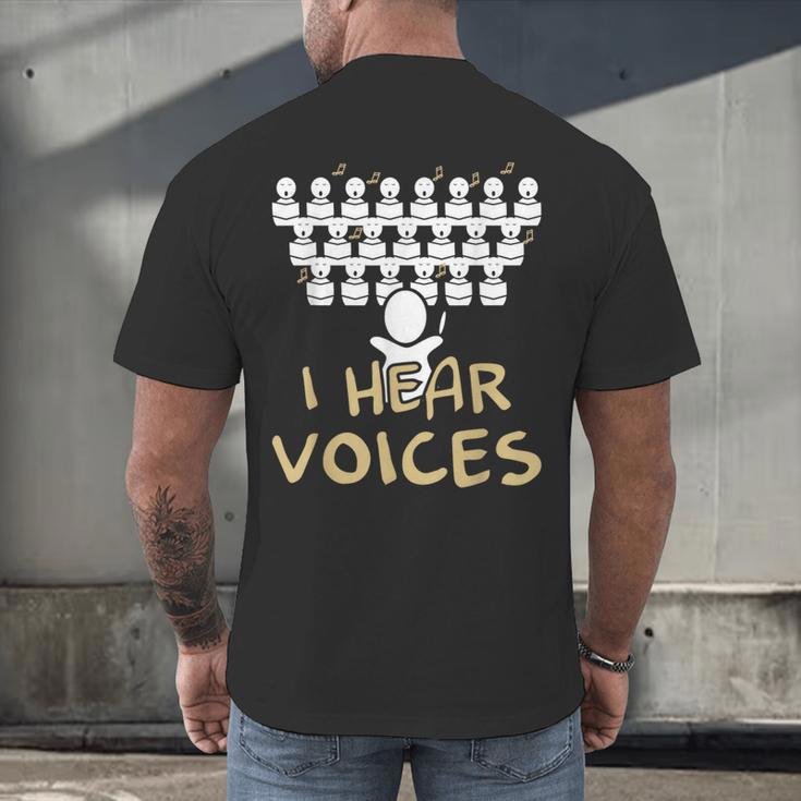 Choir Teacher Shirt I Hear Voices Chorister Tee Men's Back Print T-Shirt, gift for family, gift for coworker Choir Teacher Shirt I Hear Voices Chorister Tee Men's Back Print T-Shirt, gift for family, gift for coworker