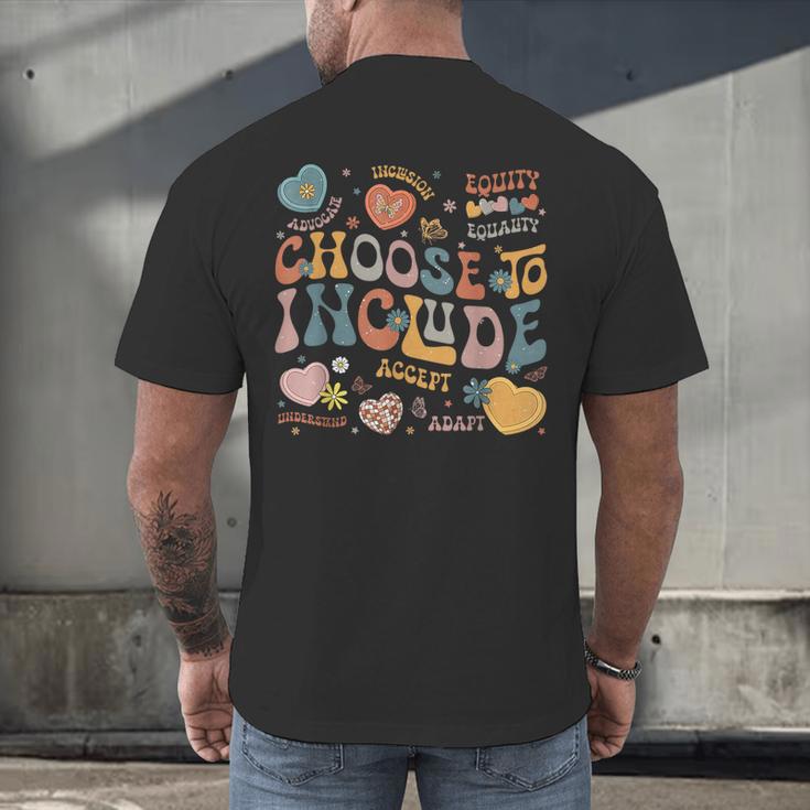 Choose To Include Inclusion Matters Autism Awareness Teacher Men Women Girls Kids Men's Back Print T-Shirt, gift for family, gift for coworker Choose To Include Inclusion Matters Autism Awareness Teacher Men Women Girls Kids Men's Back Print T-Shirt, gift for family, gift for coworker