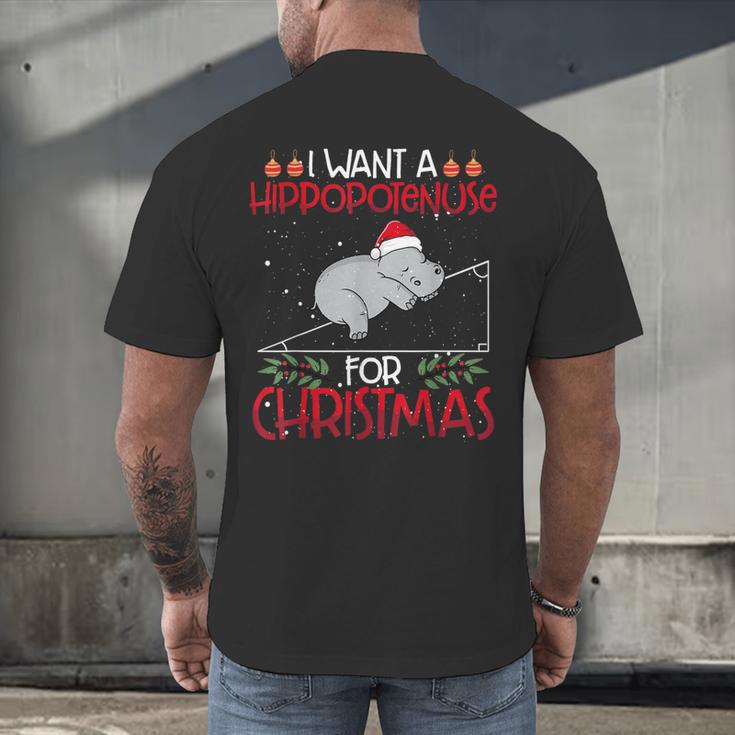 Christmas Math Teacher Hypotenuse Math Hippotenuse Men Women Men's Back Print T-Shirt, gift for family, gift for coworker