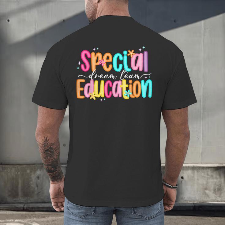 Color Special Education Squad Groovy Dream Team SPED Teacher Men's Back Print T-Shirt, gift for family, gift for coworker Color Special Education Squad Groovy Dream Team SPED Teacher Men's Back Print T-Shirt, gift for family, gift for coworker