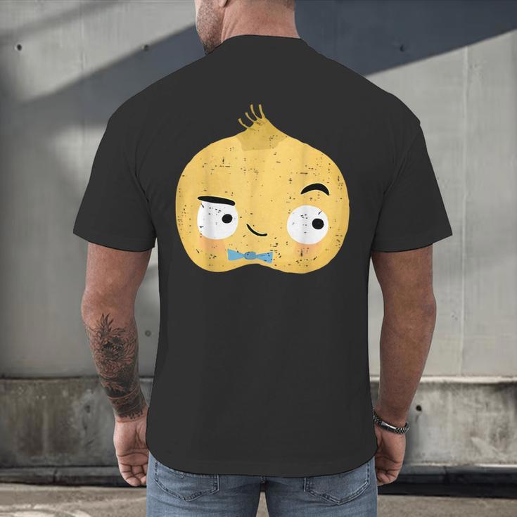 The Cool Bean Good Egg Teacher Halloween Costume Food Group Men's Back Print T-Shirt, gift for family, gift for coworker
