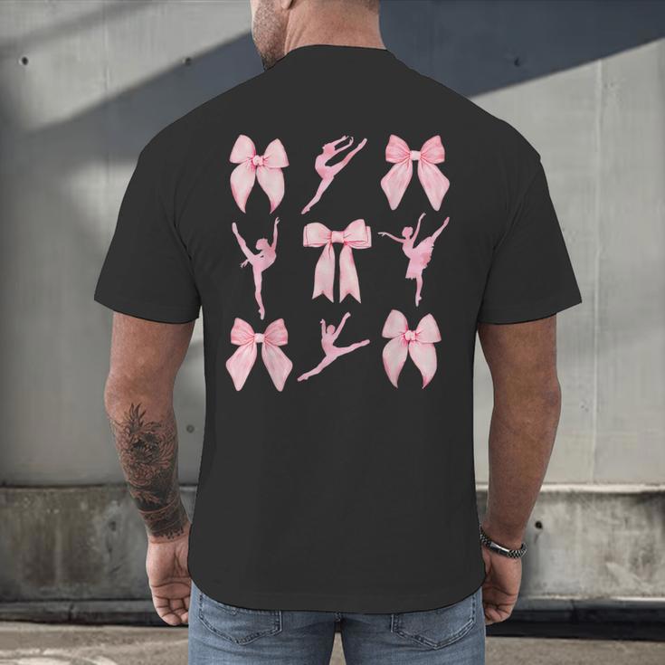 Coquette Bow Ballet Dance Teacher Coquette Women Dancing Men's Back Print T-Shirt, gift for family, gift for coworker Coquette Bow Ballet Dance Teacher Coquette Women Dancing Men's Back Print T-Shirt, gift for family, gift for coworker