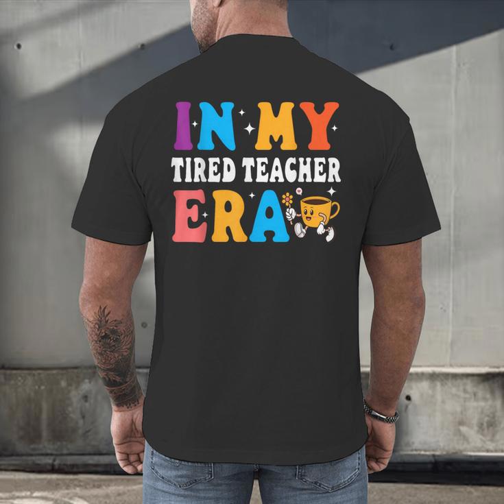 Cute Coffee Glass Face Happy Day In My Tired Teacher ERA For Men Women Men's Back Print T-Shirt, gift for family, gift for coworker Cute Coffee Glass Face Happy Day In My Tired Teacher ERA For Men Women Men's Back Print T-Shirt, gift for family, gift for coworker
